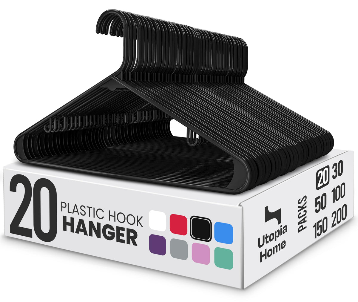 Space-Saving Hangers with Strap Hooks