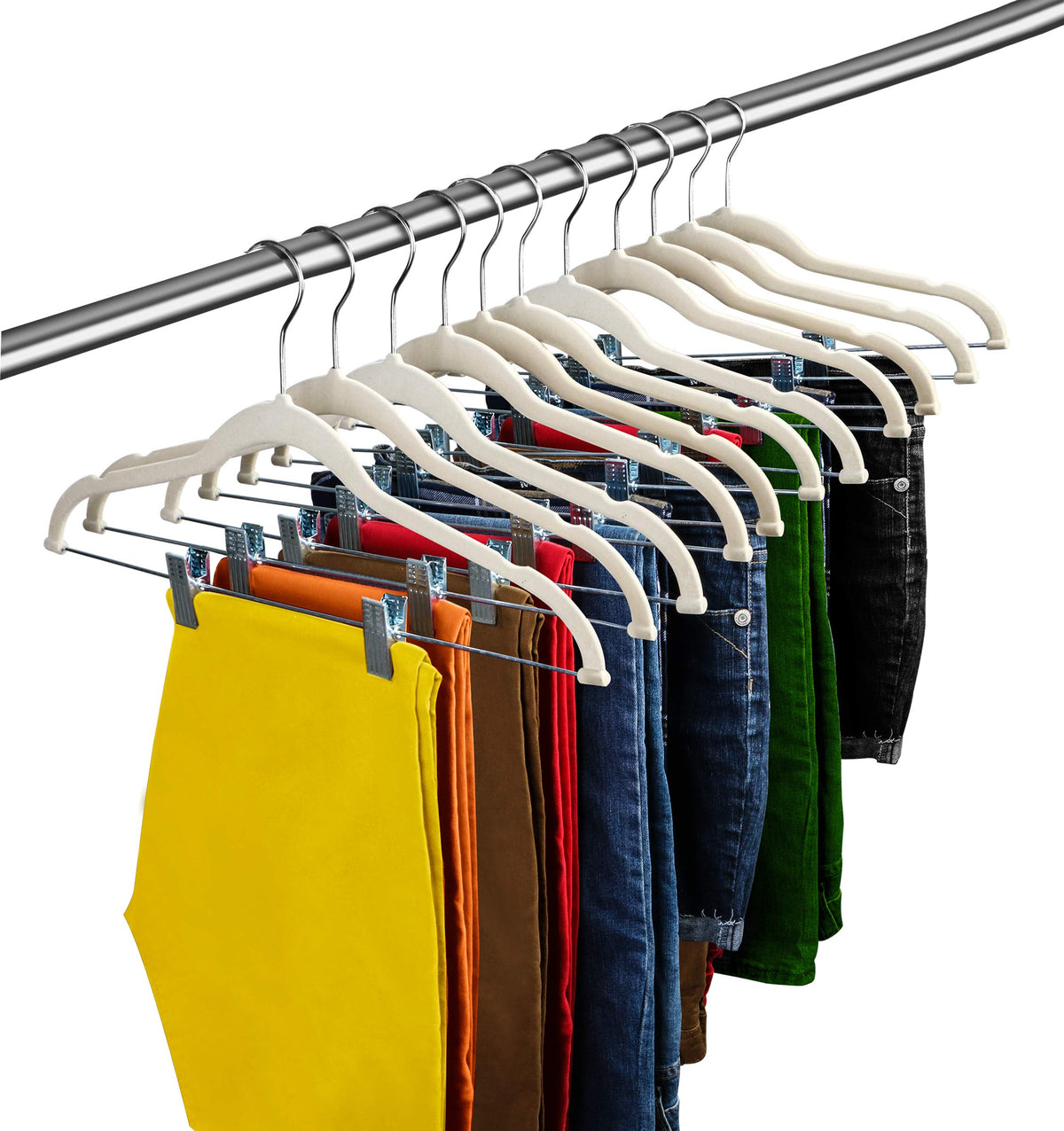 Velvet Ivory Skirt Hanger