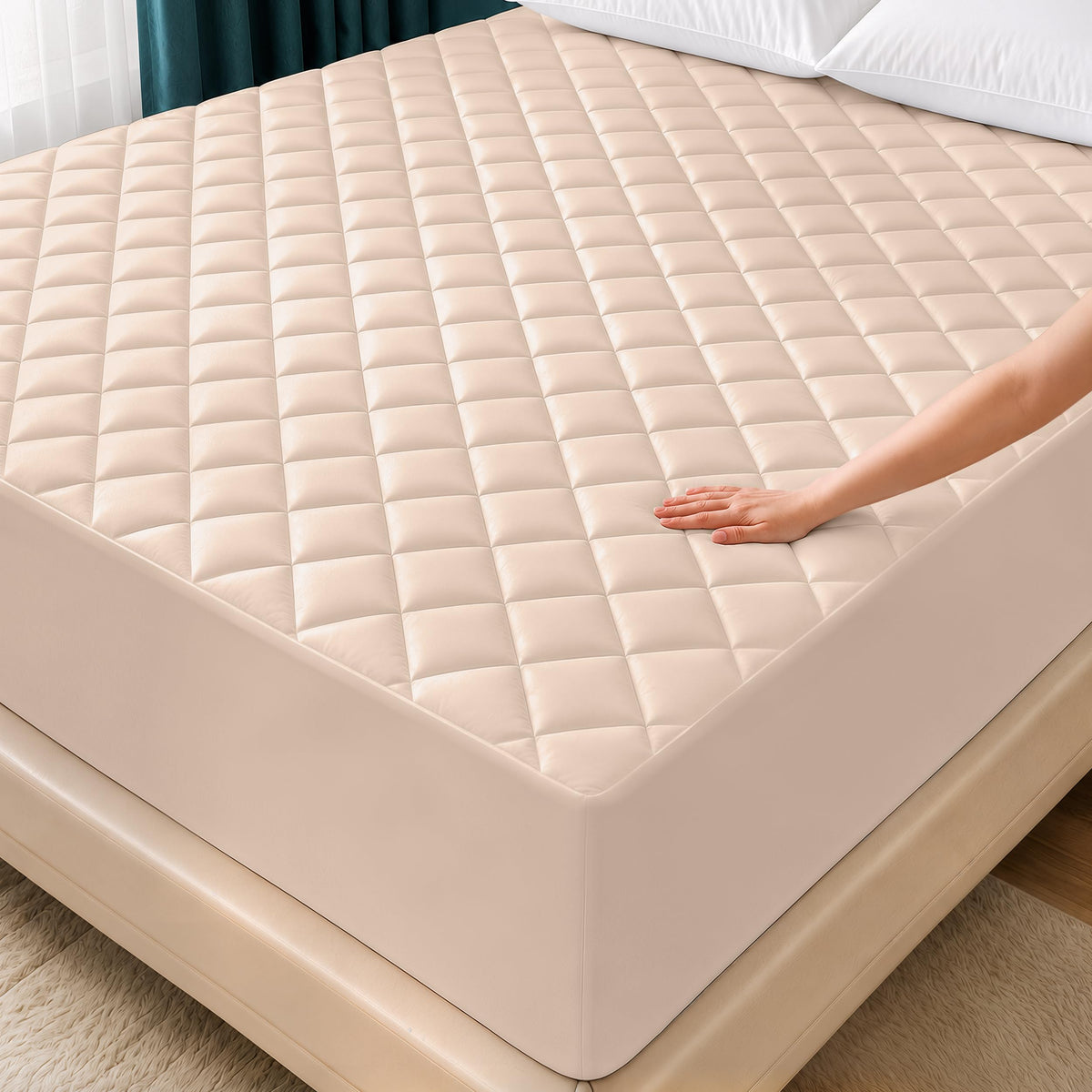 Quilted Fitted Mattress Pad