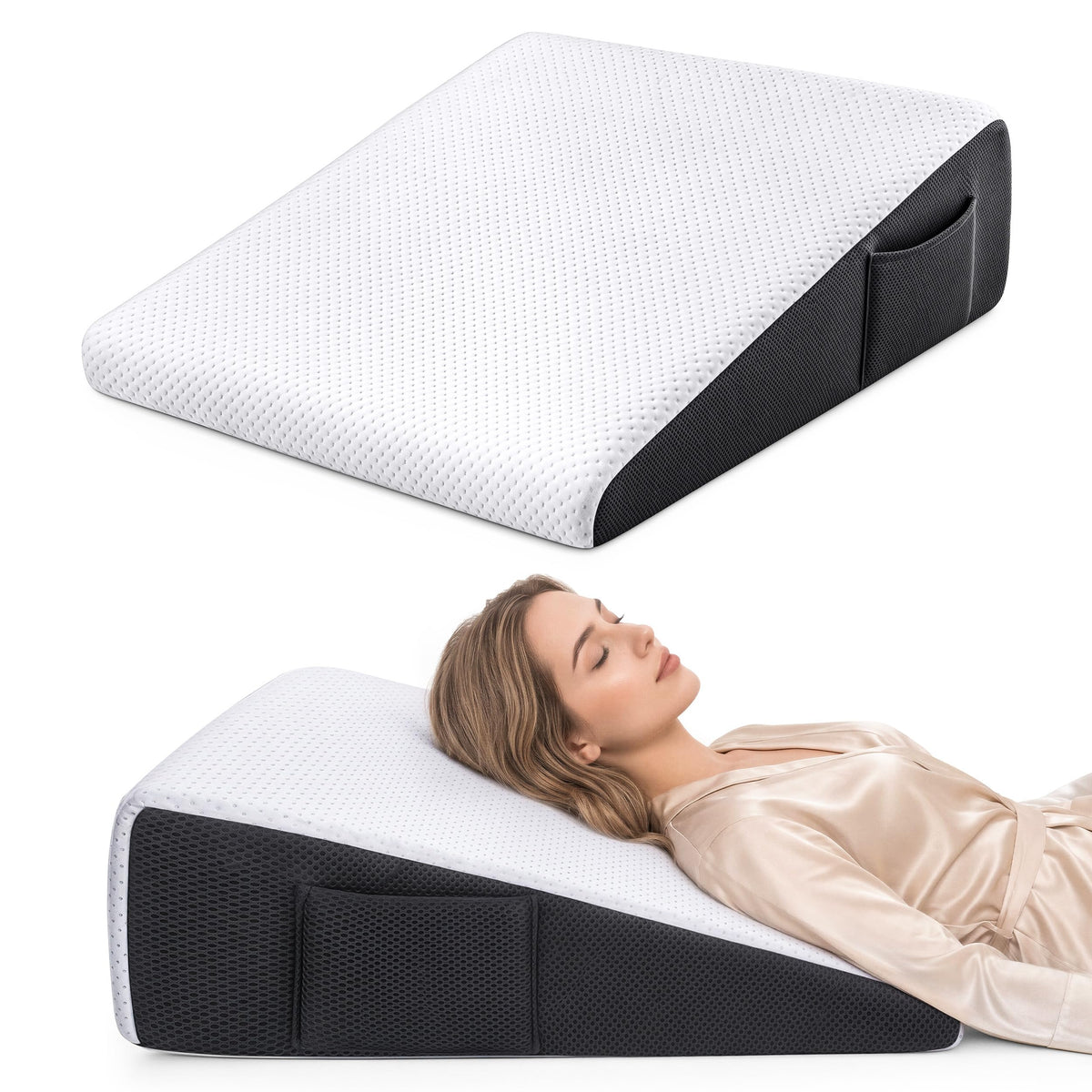 Memory Foam Wedge Pillow - 1 Pack