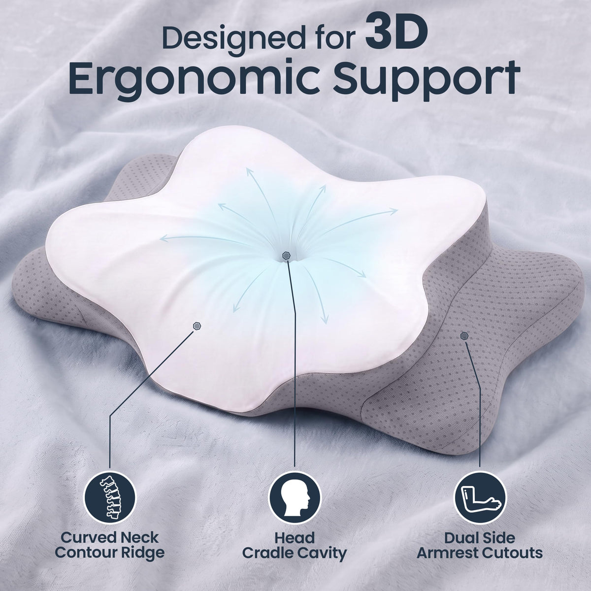 Cervical Neck Pillow - 1 pack
