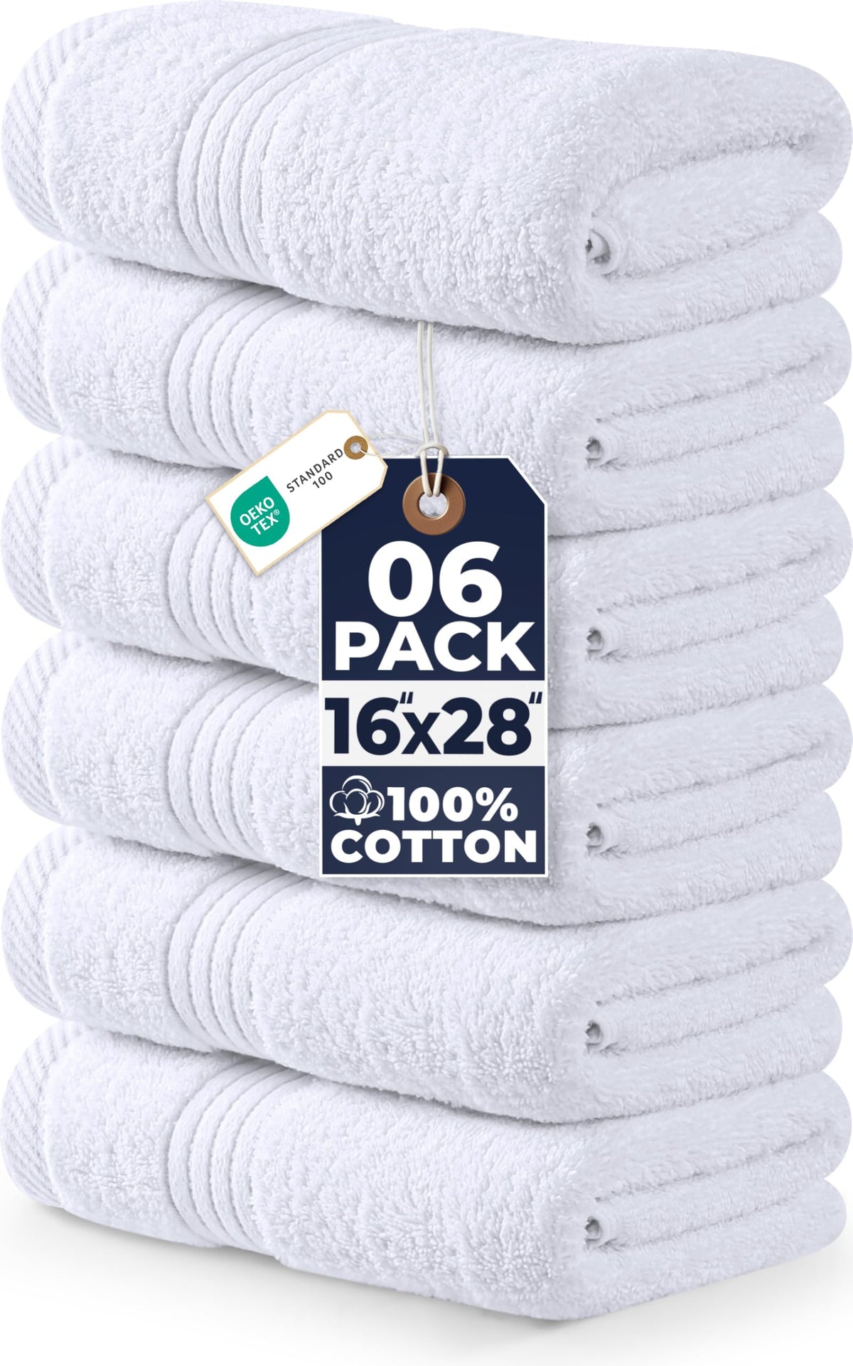 Cotton Hand Towels – 16 × 28 in
