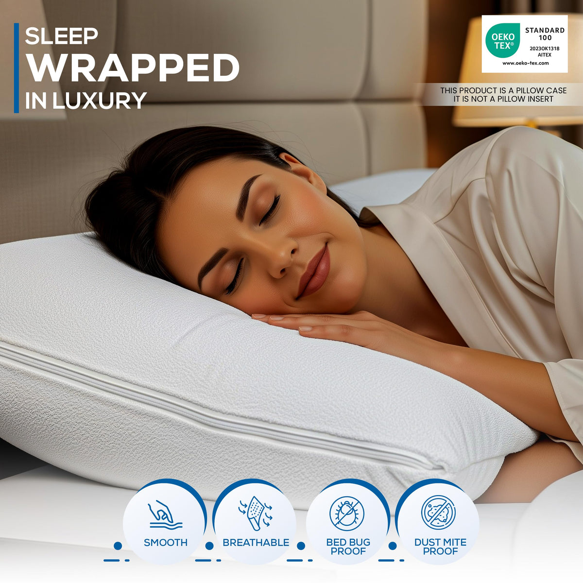 Waterproof Pillow Encasement - Terry