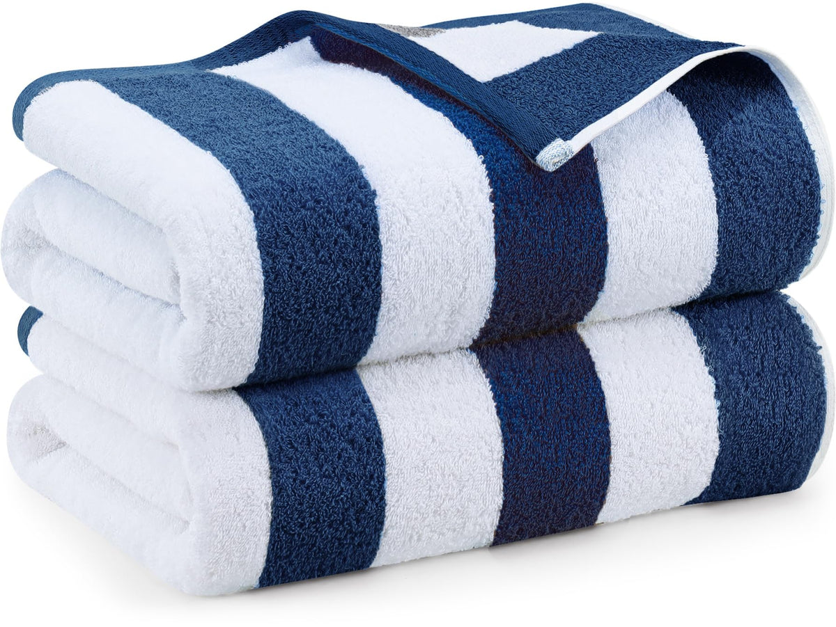 Cabana Cotton Beach Towels 6 pack, 30 x 60 in, Variety