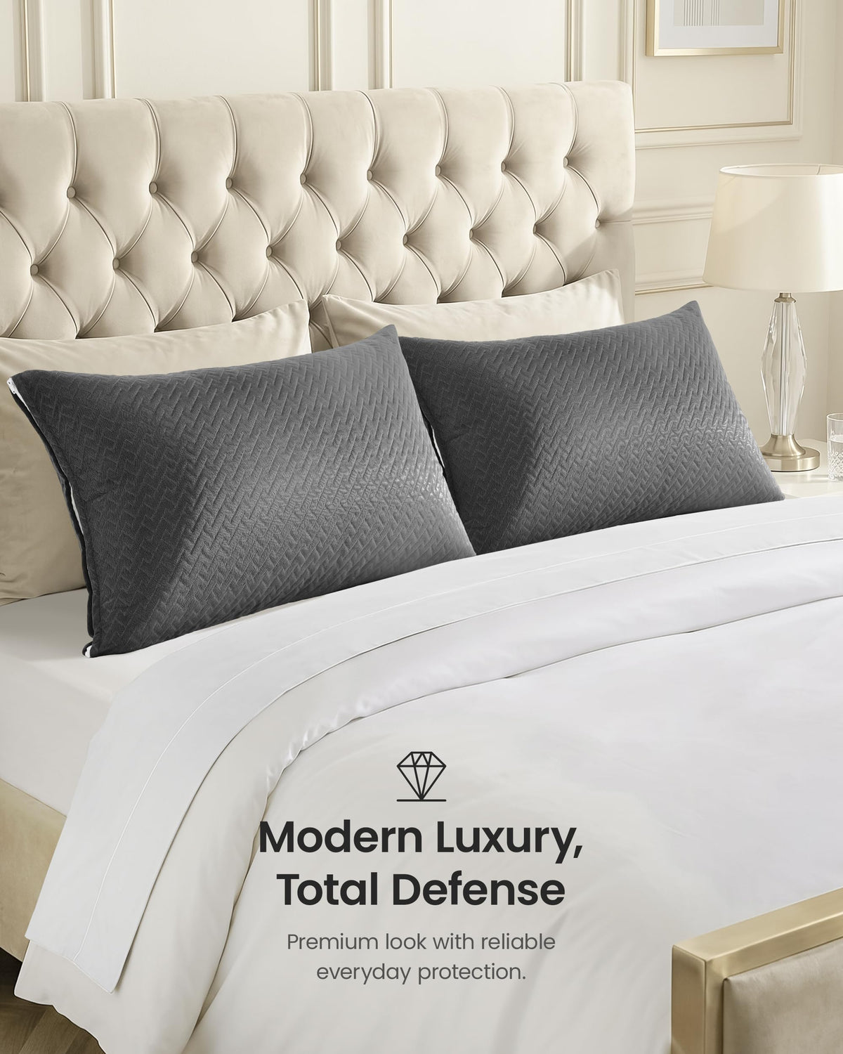Waterproof Pillow Encasement - Zigzag