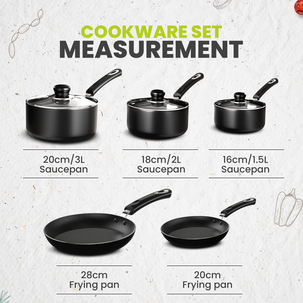 Kichly Non Stick Pots and Pans