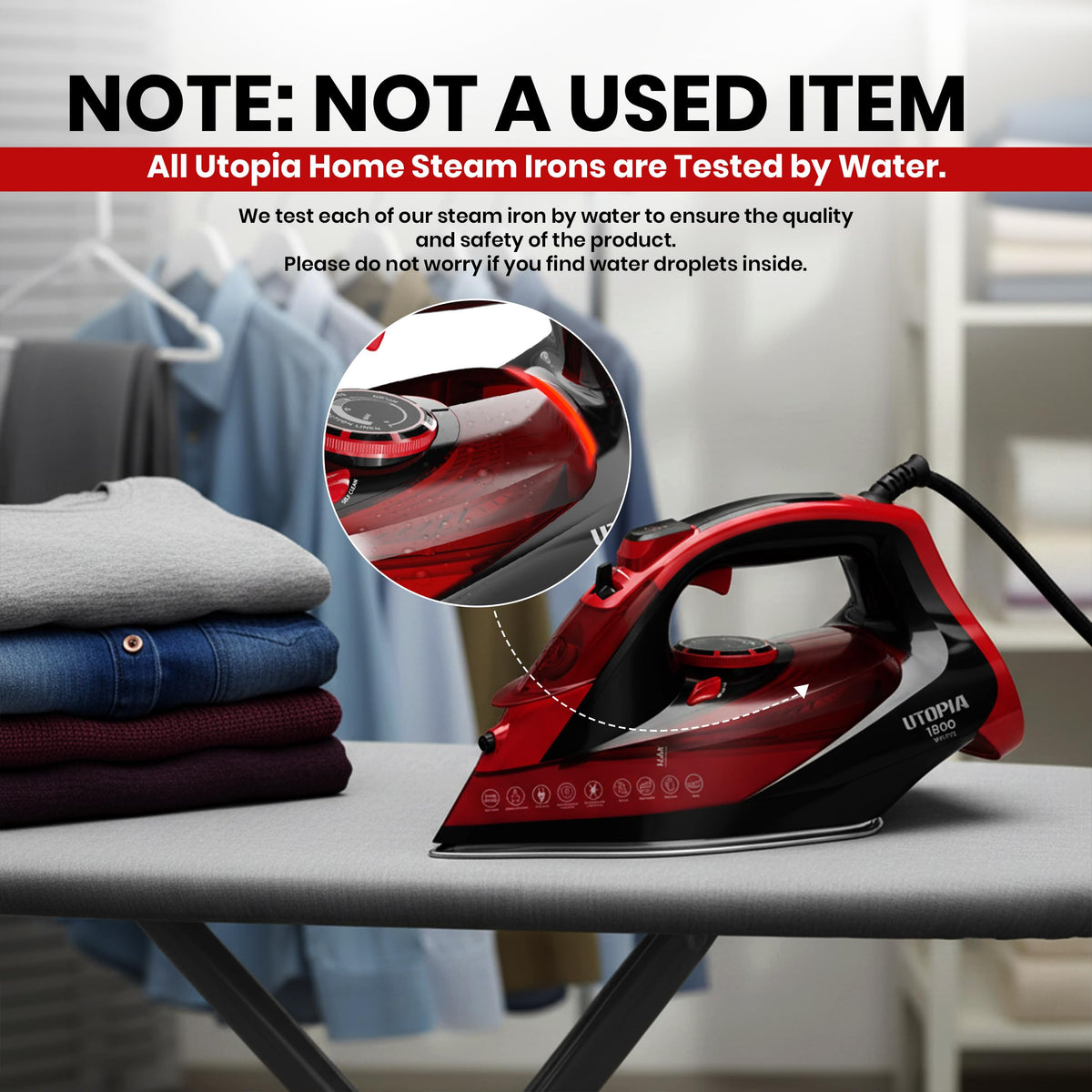Steam Iron 1800W Black