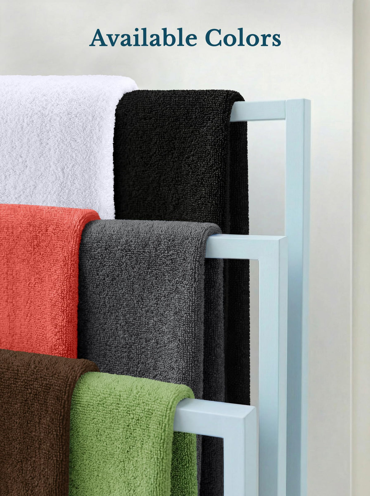 Cotton Bath Towels, 4 Pack – 27 × 54 in