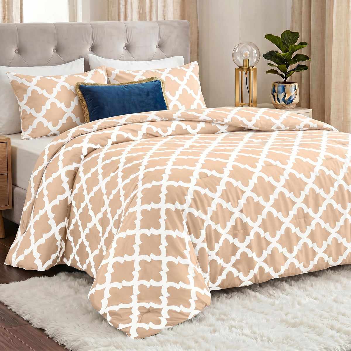 Jump and Tack Printed Comforter Set