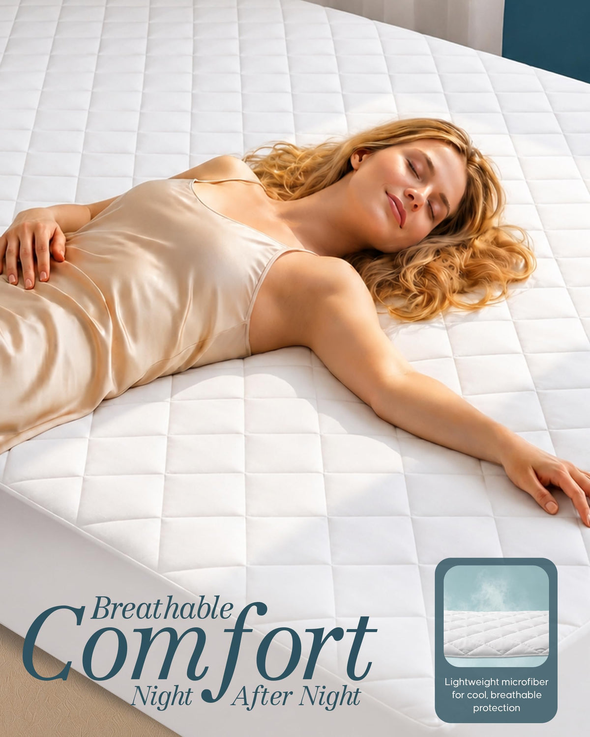 Quilted Fitted Mattress Pad