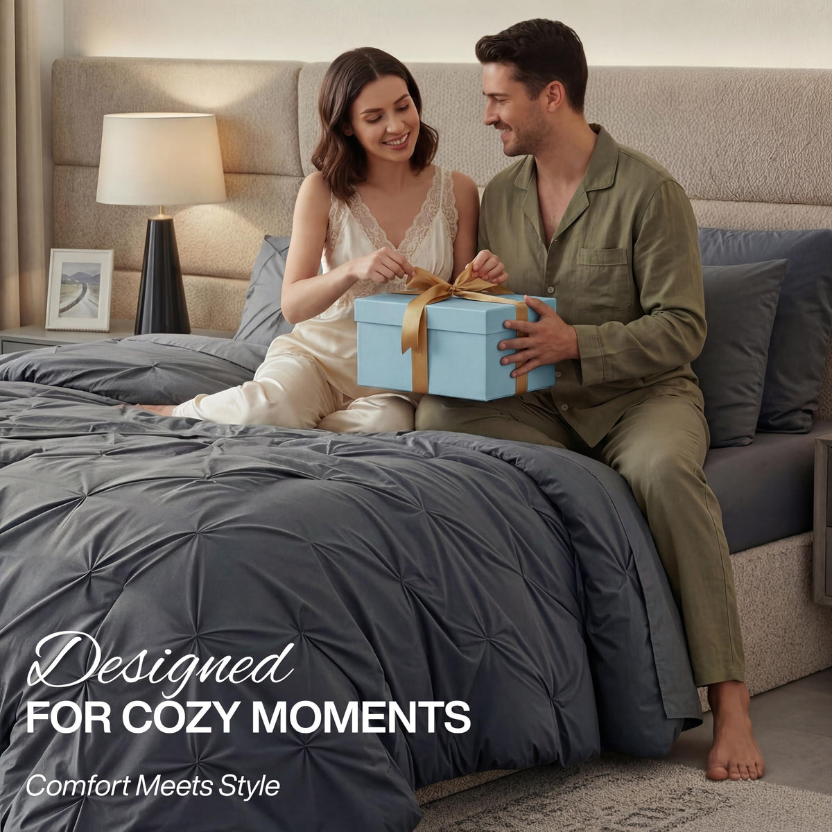 Pintuck Comforter Set