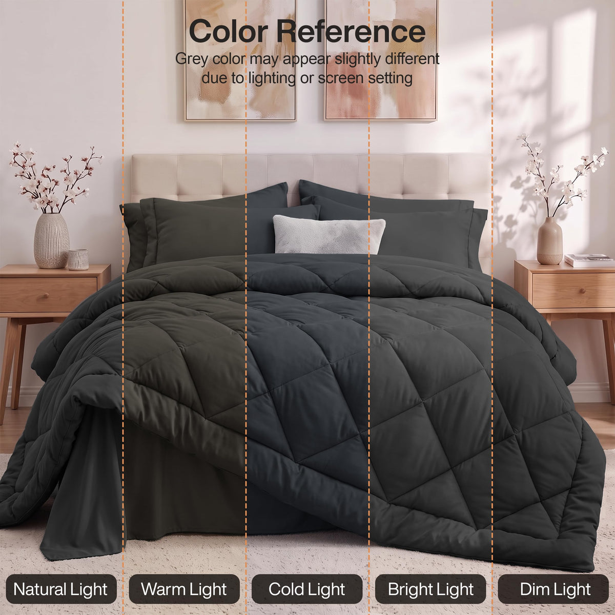 Diamond Quilted Comforter Set