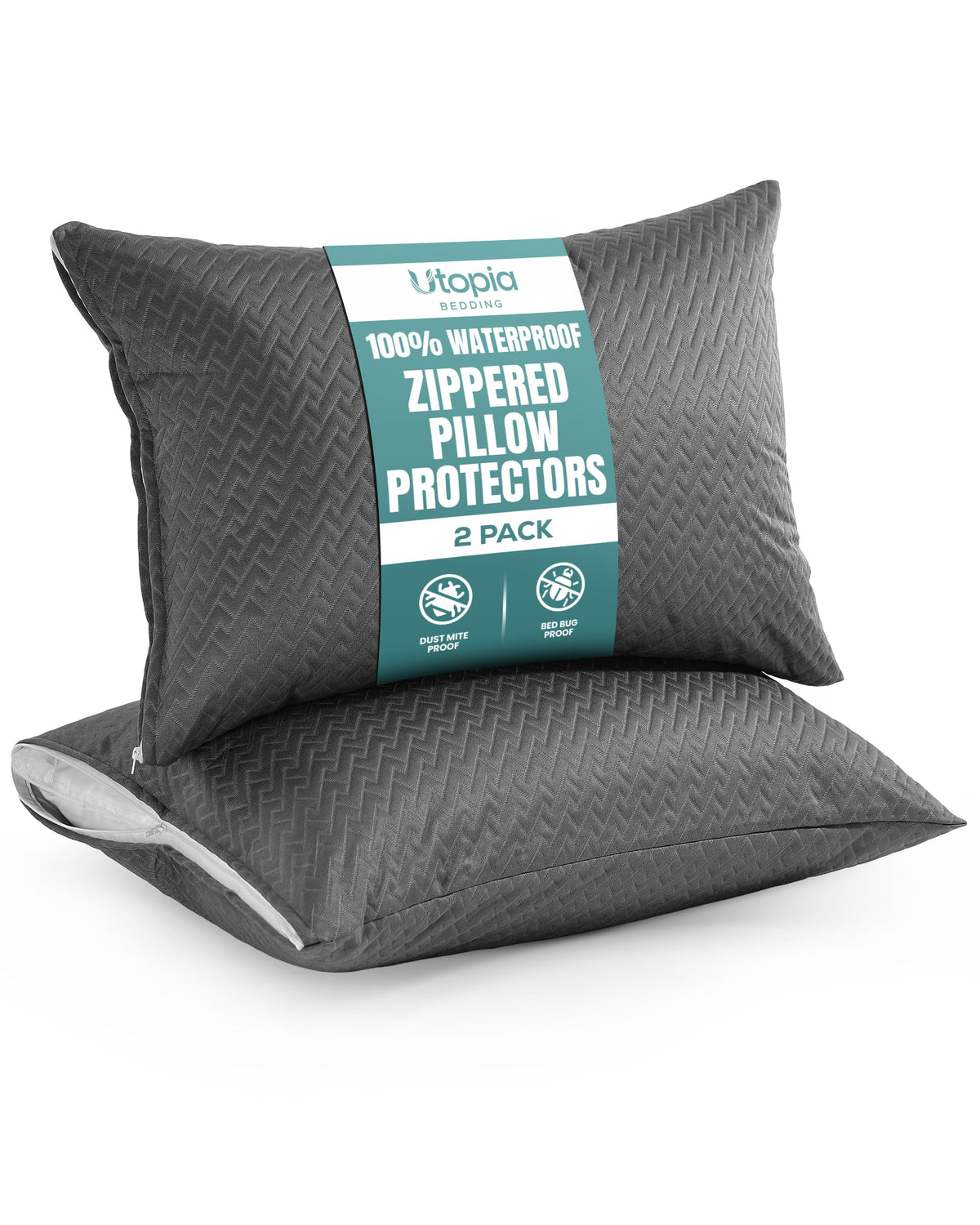 Waterproof Pillow Encasement - Zigzag