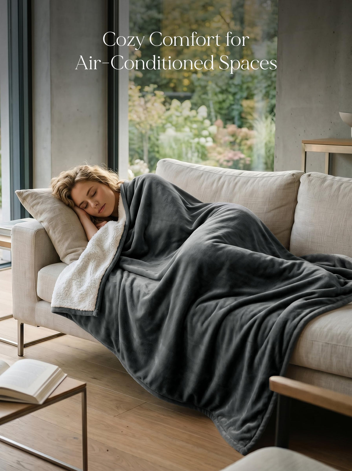 Reversible Sherpa Fleece Blanket
