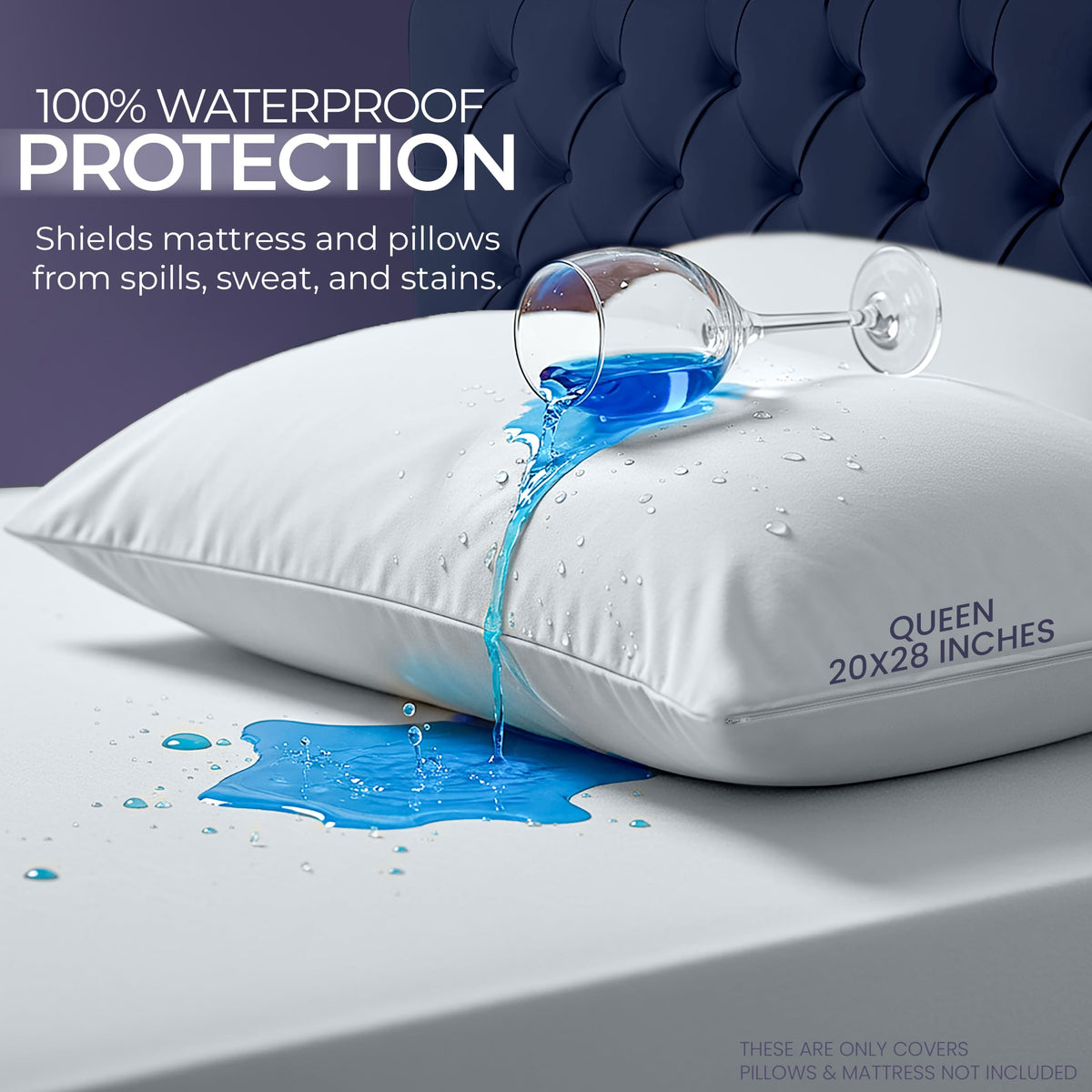 Waterproof Mattress Protector Set with Pillow Cases