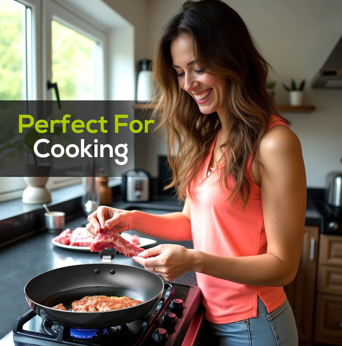 Nonstick Frying Pan Set, 3-Piece – 8, 9.5 & 11 in.