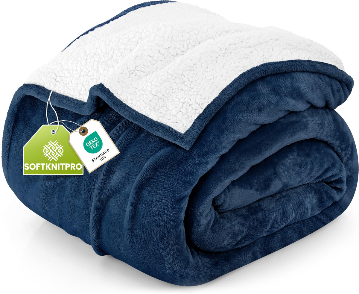 Reversible Sherpa Fleece Blanket