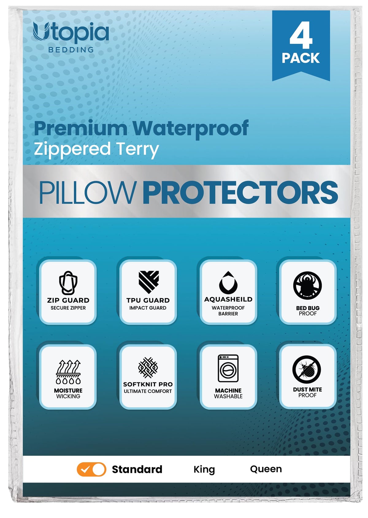 Waterproof Pillow Encasement - Terry
