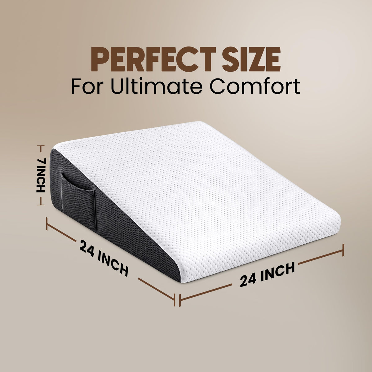 Memory Foam Wedge Pillow - 1 Pack