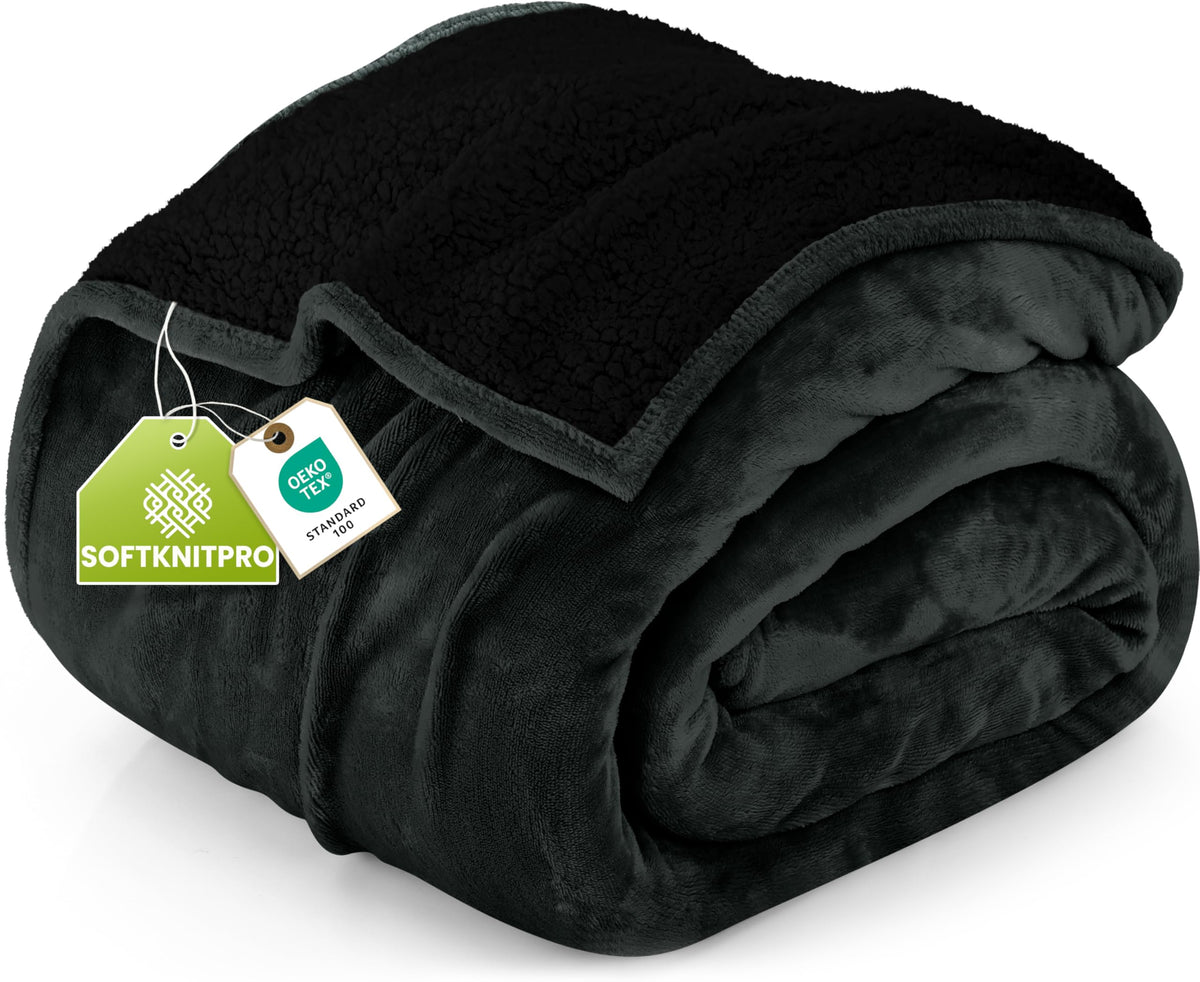 Reversible Sherpa Fleece Blanket