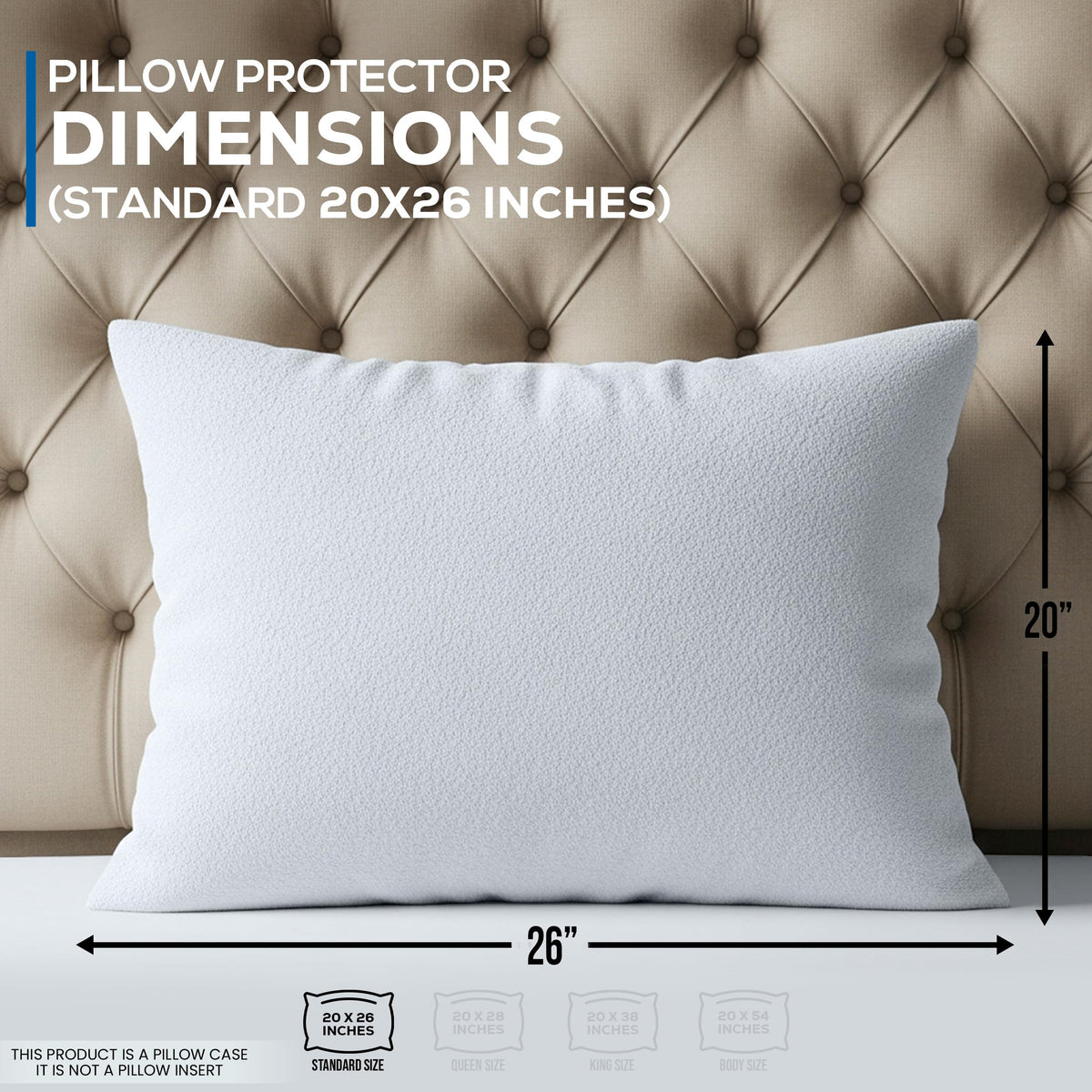 Waterproof Pillow Encasement - Terry