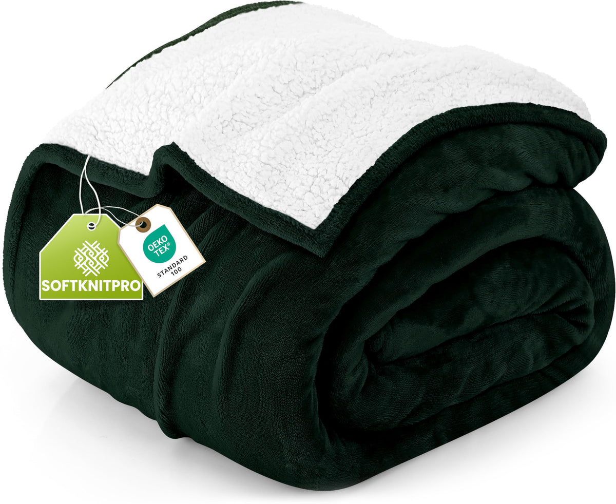 Reversible Sherpa Fleece Blanket