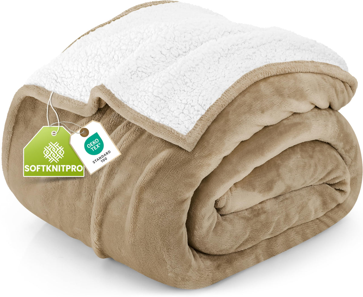 Reversible Sherpa Fleece Blanket