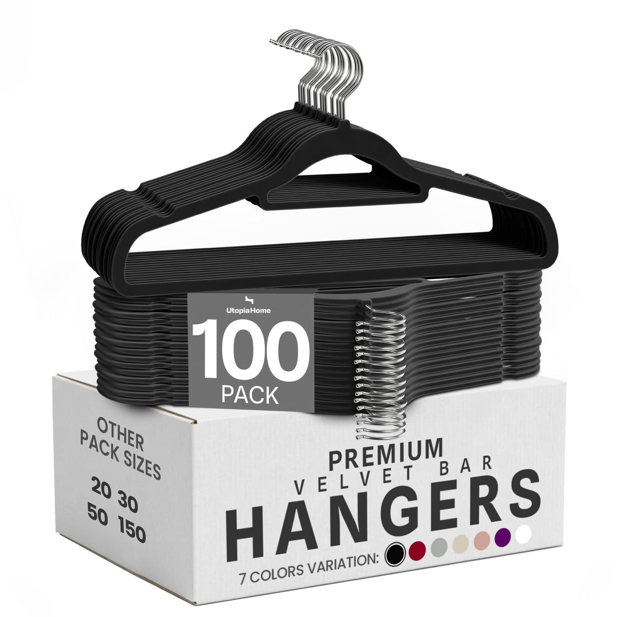 Velvet Hangers Tie Bar Black