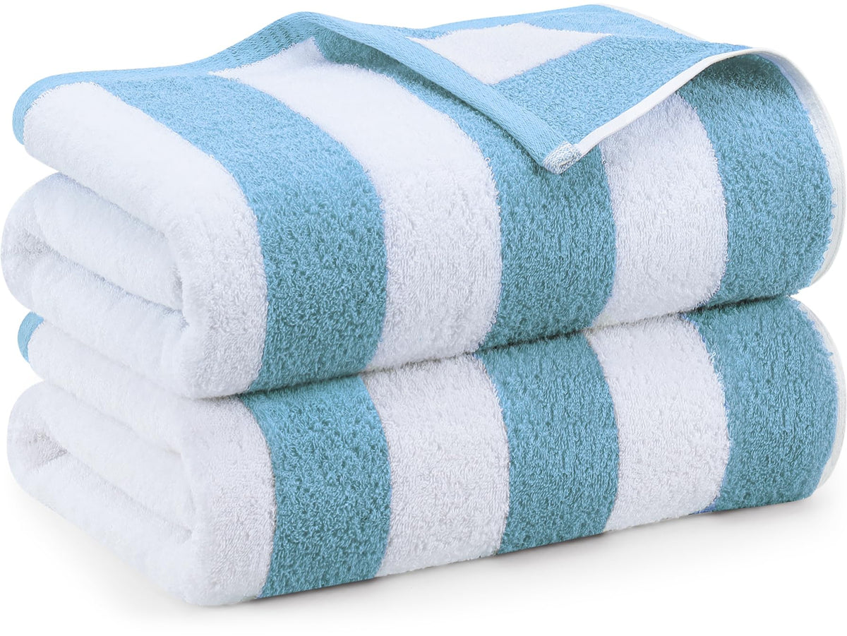 Cabana Cotton Beach Towels 6 pack, 30 x 60 in, Variety