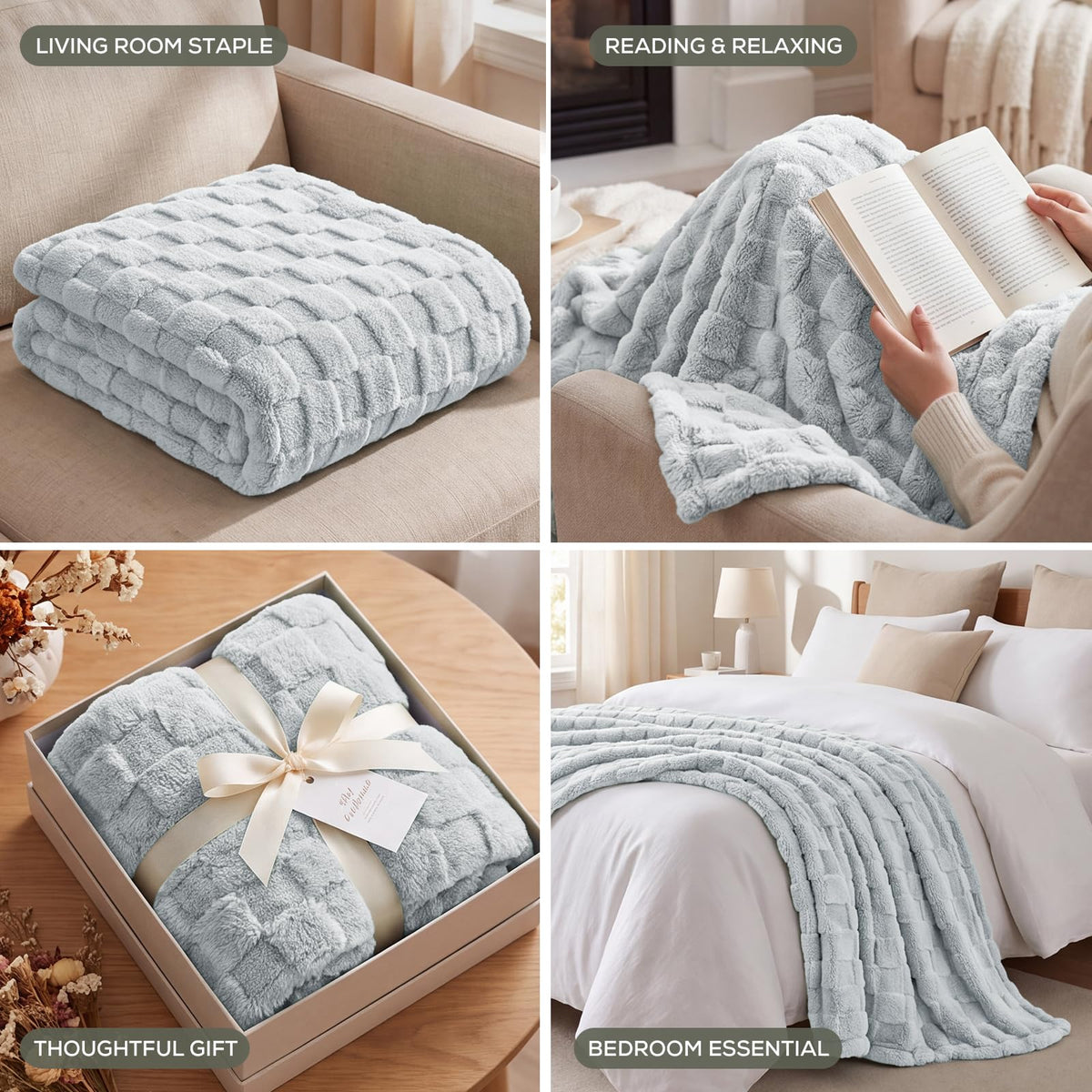 Checkered Fleece Blanket