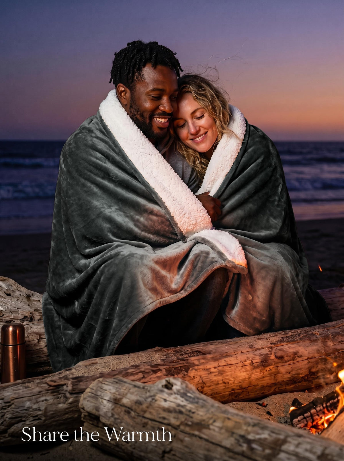 Reversible Sherpa Fleece Blanket