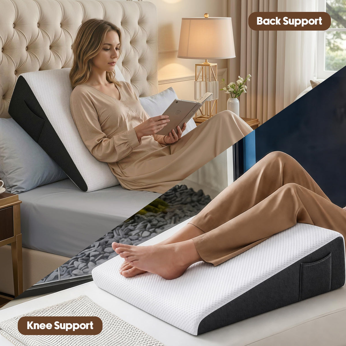 Memory Foam Wedge Pillow - 1 Pack
