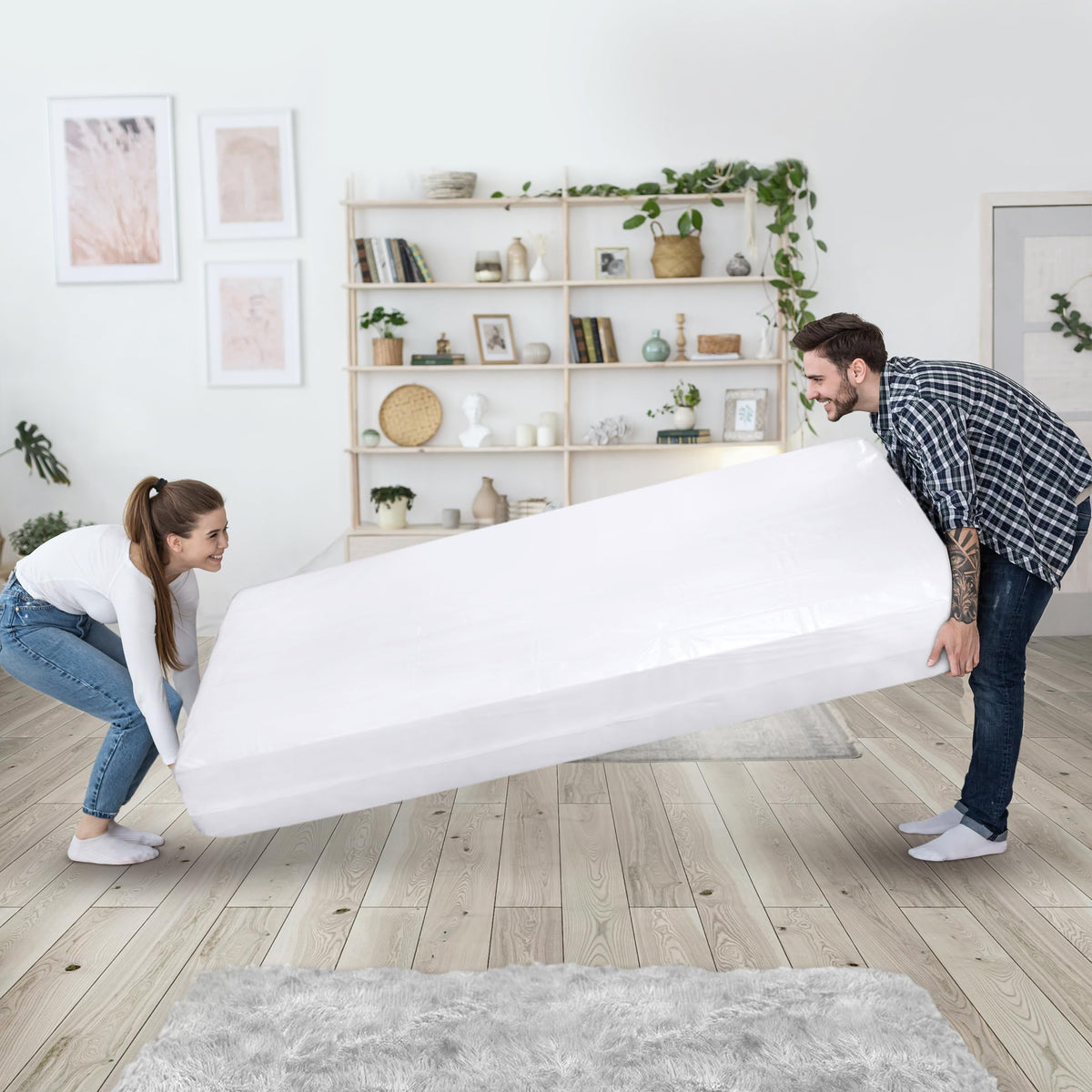 Plastic Mattress Bag for Moving and Storage 2 Mil Thick