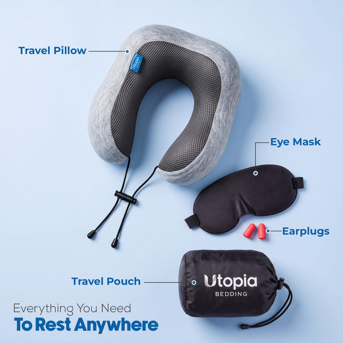 Travel Neck Pillow - 1 pack
