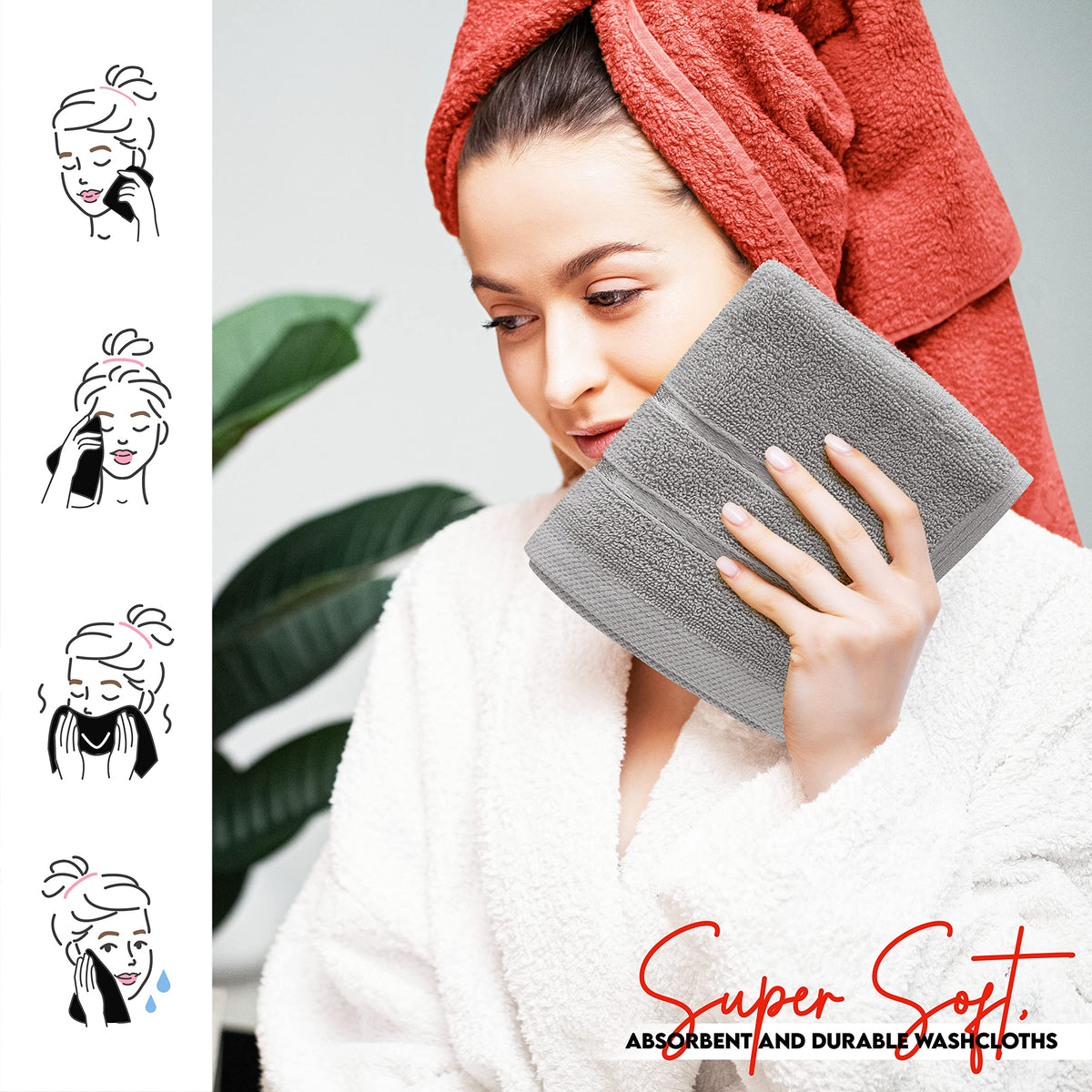 12x12 Mopping Towel Viscose 600 GSM