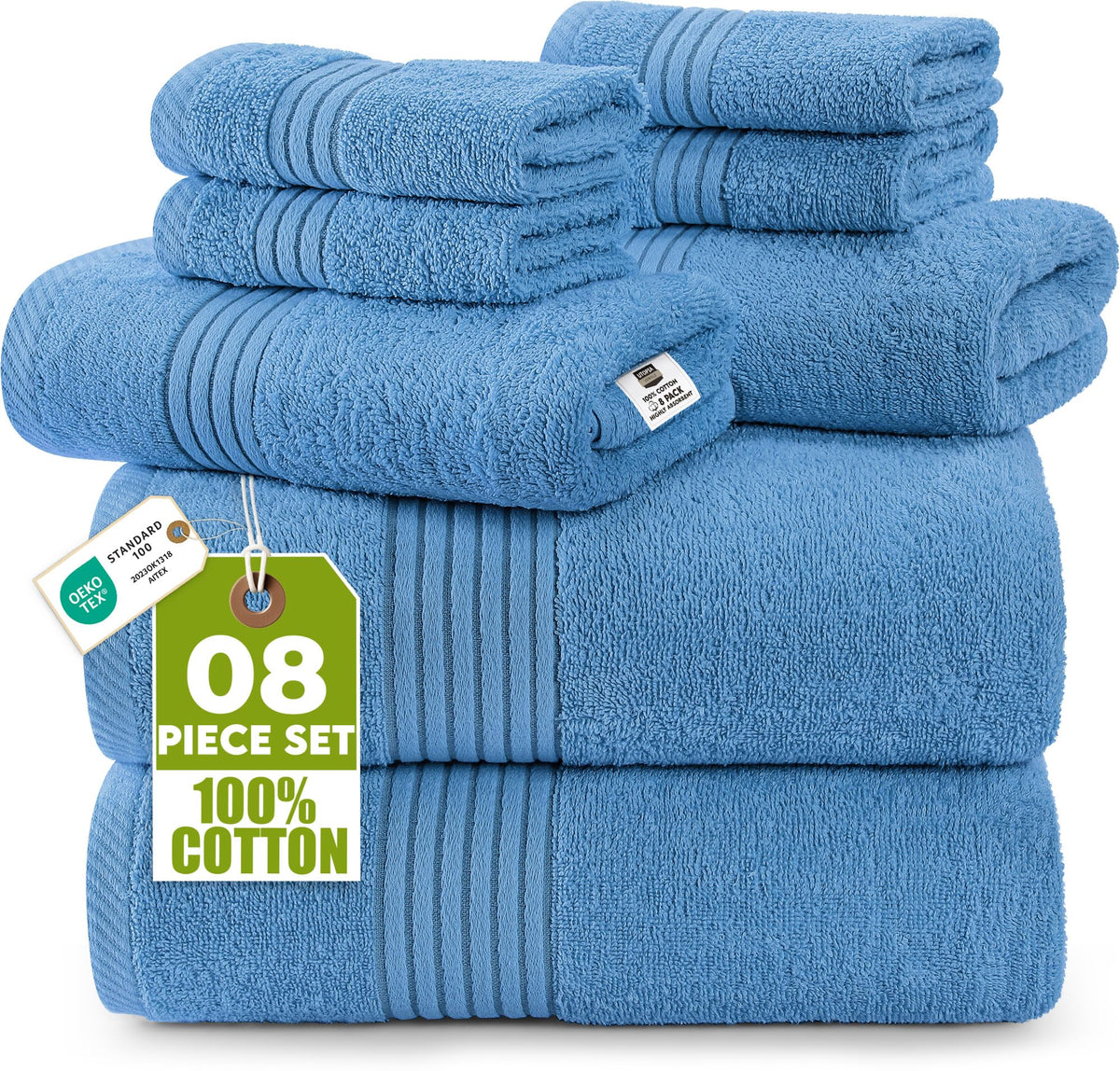 Cotton Towel Set – 8 Piece