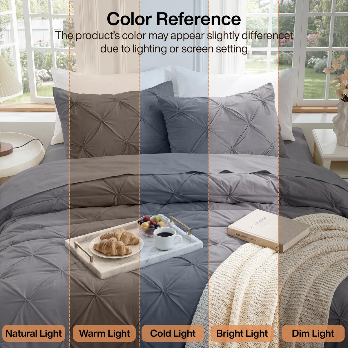 Pintuck Comforter Set