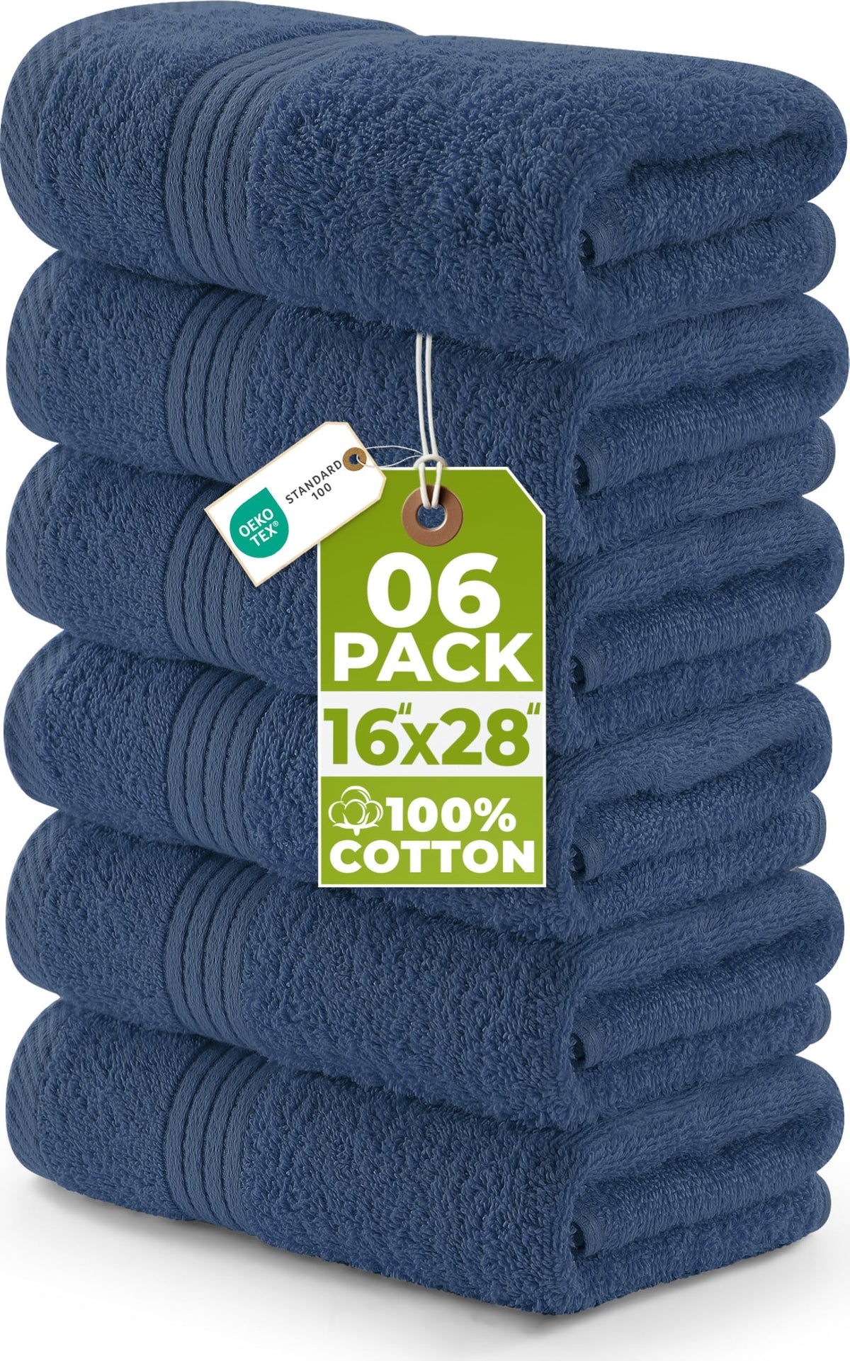 Cotton Hand Towels – 16 × 28 in