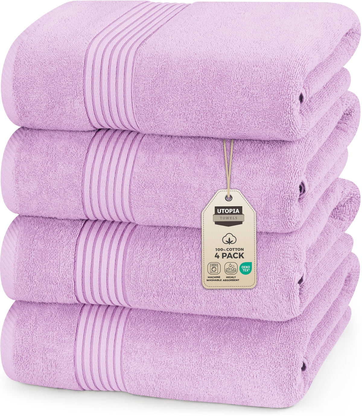 Cotton Bath Towels – 27 × 54 in