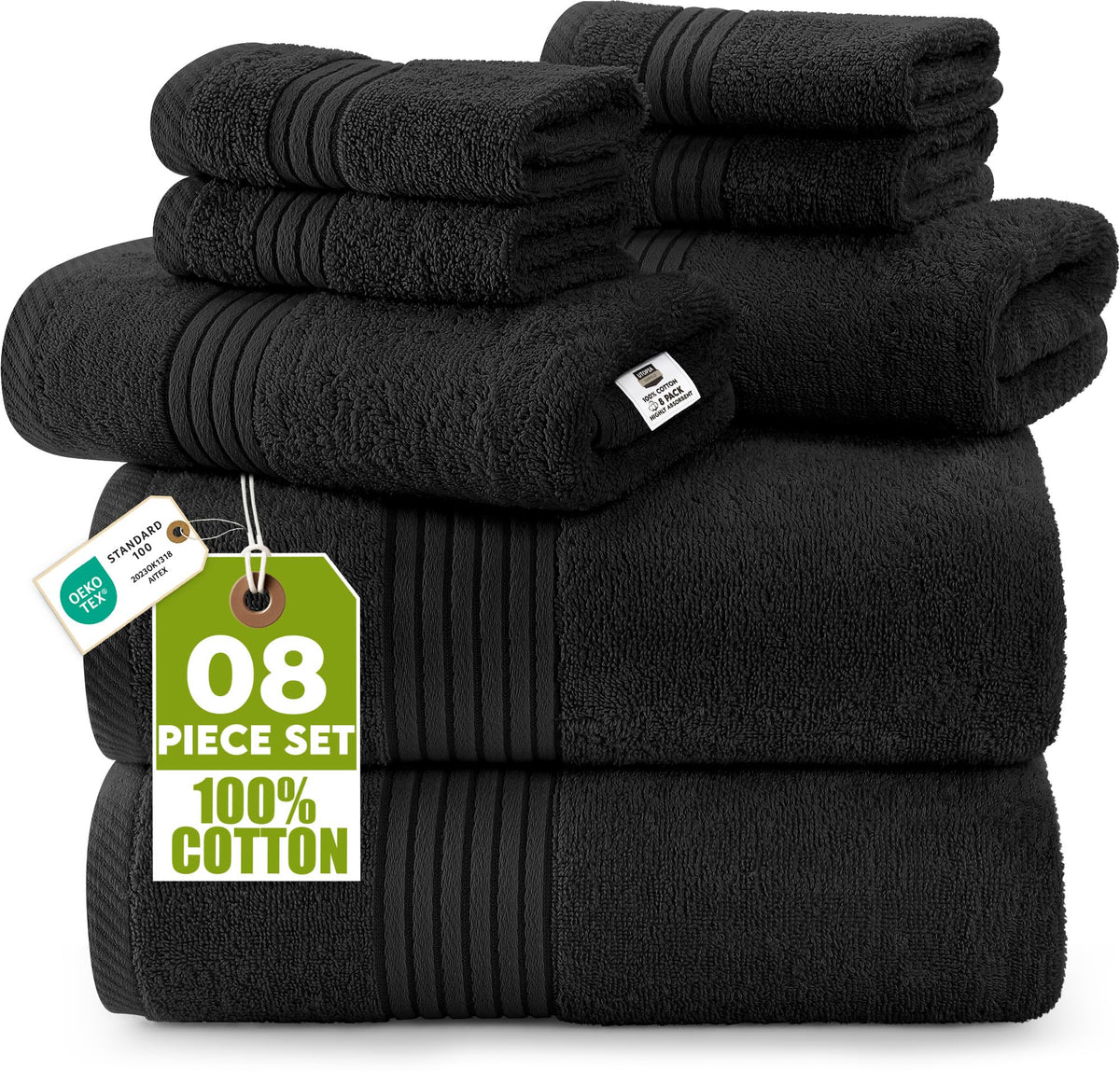 Cotton Towel Set – 8 Piece