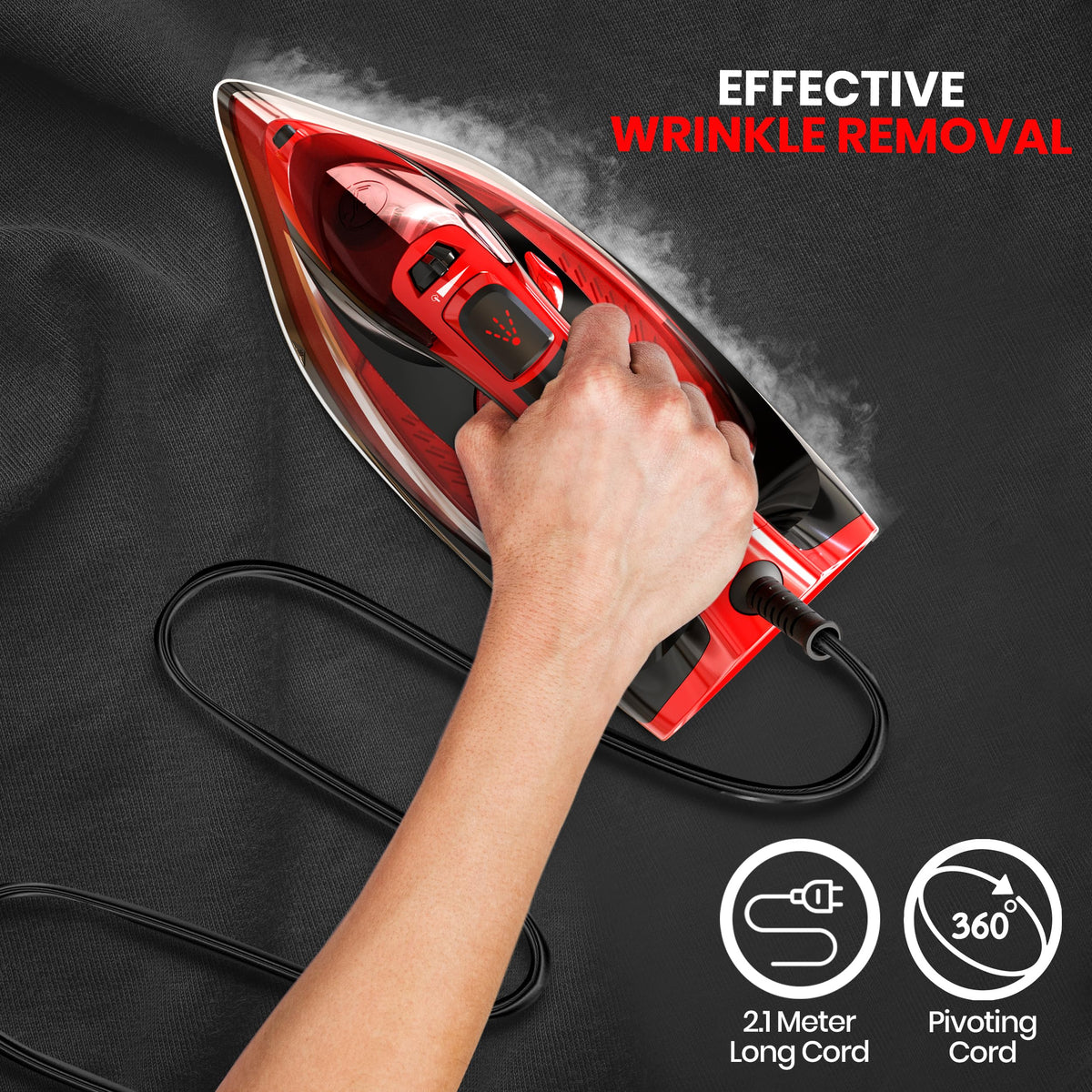 Steam Iron 1800W Black