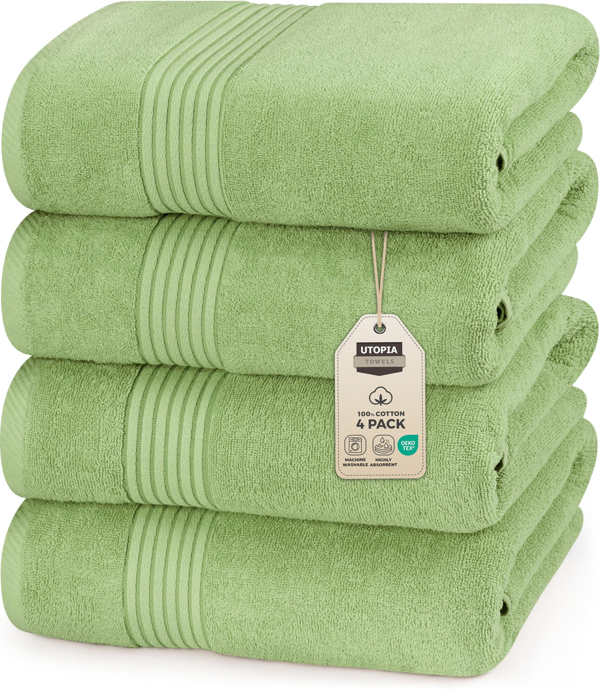Cotton Bath Towels – 27 × 54 in
