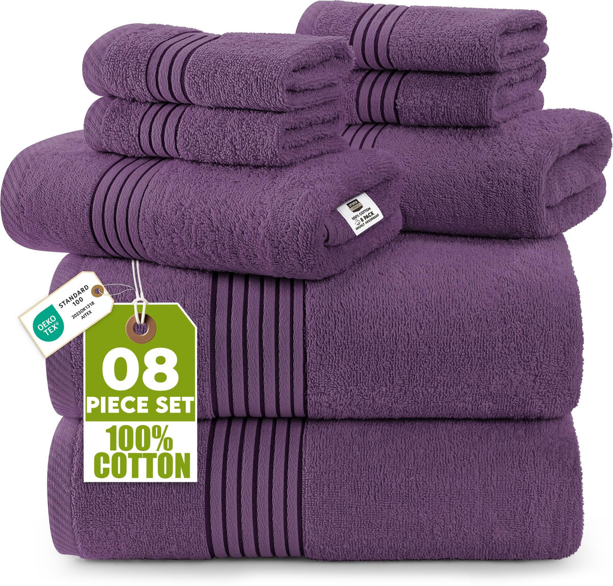 Cotton Towel Set – 8 Piece