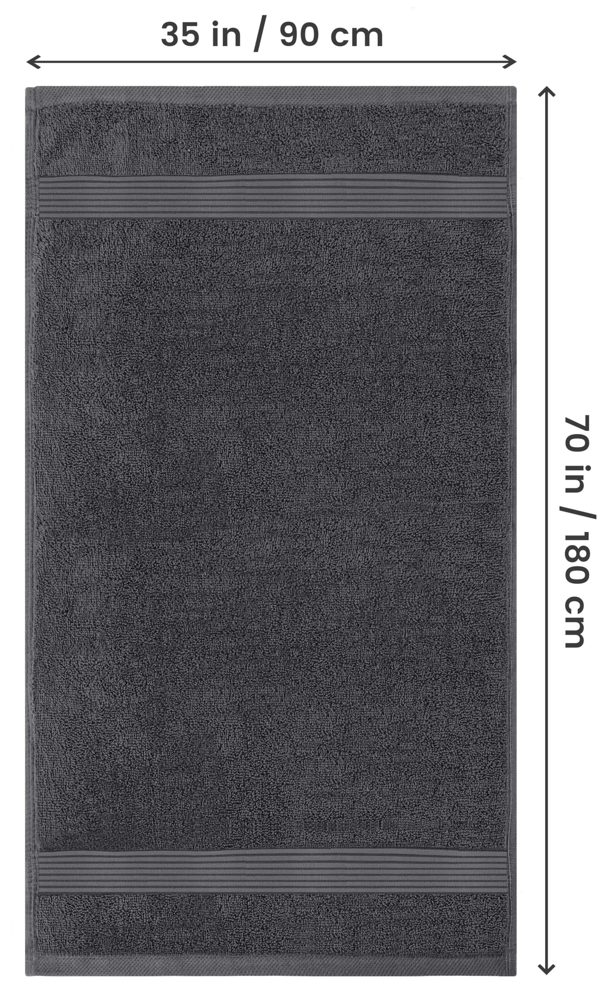 Extra Large Cotton Bath Sheets, 2 Pack – 35 × 70 in