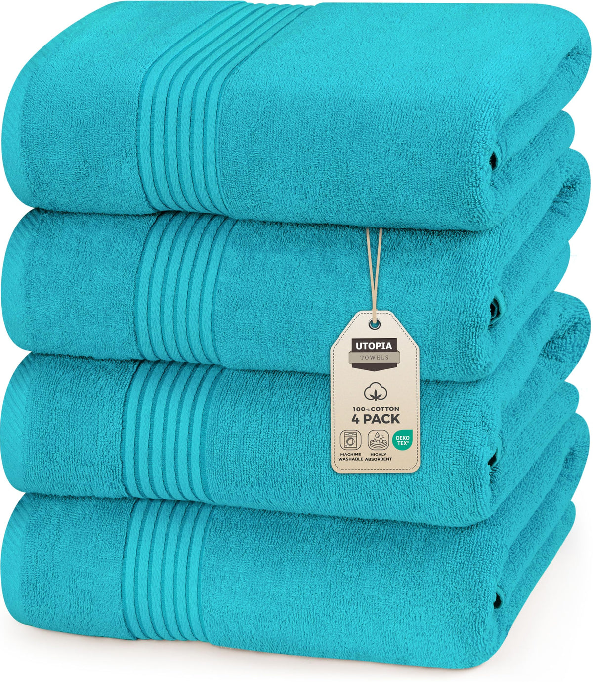 Cotton Bath Towels – 27 × 54 in