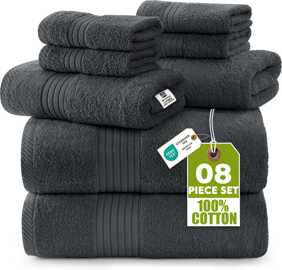 Cotton Towel Set – 8 Piece