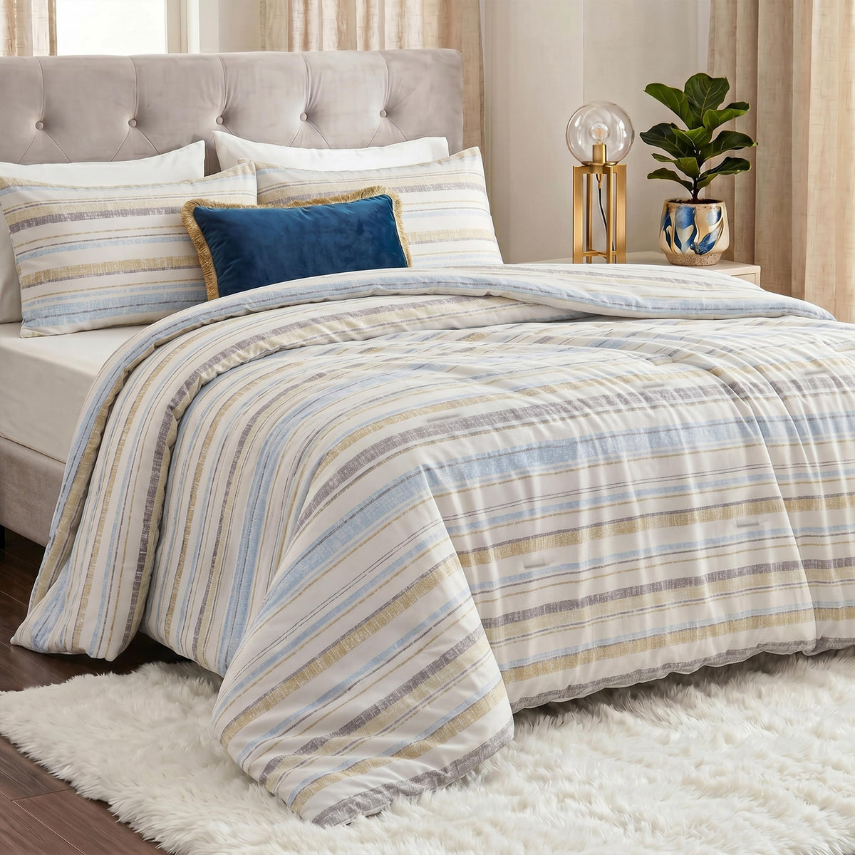 Jump and Tack Printed Comforter Set