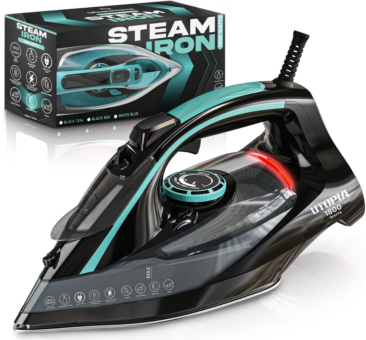 Steam Iron 1800W Black