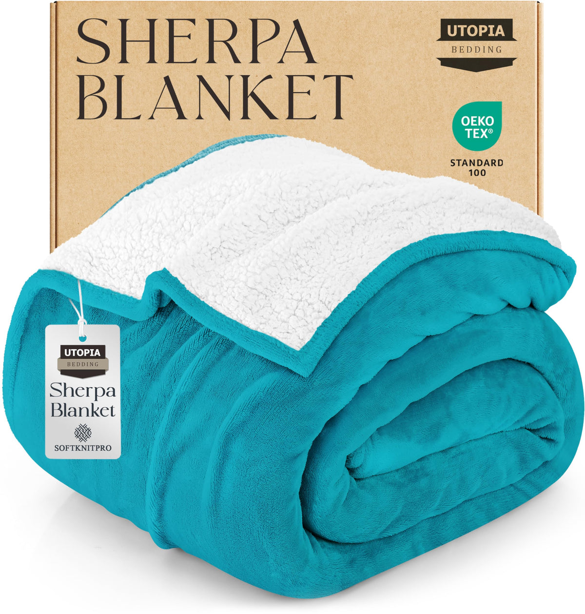 Reversible Sherpa Fleece Blanket