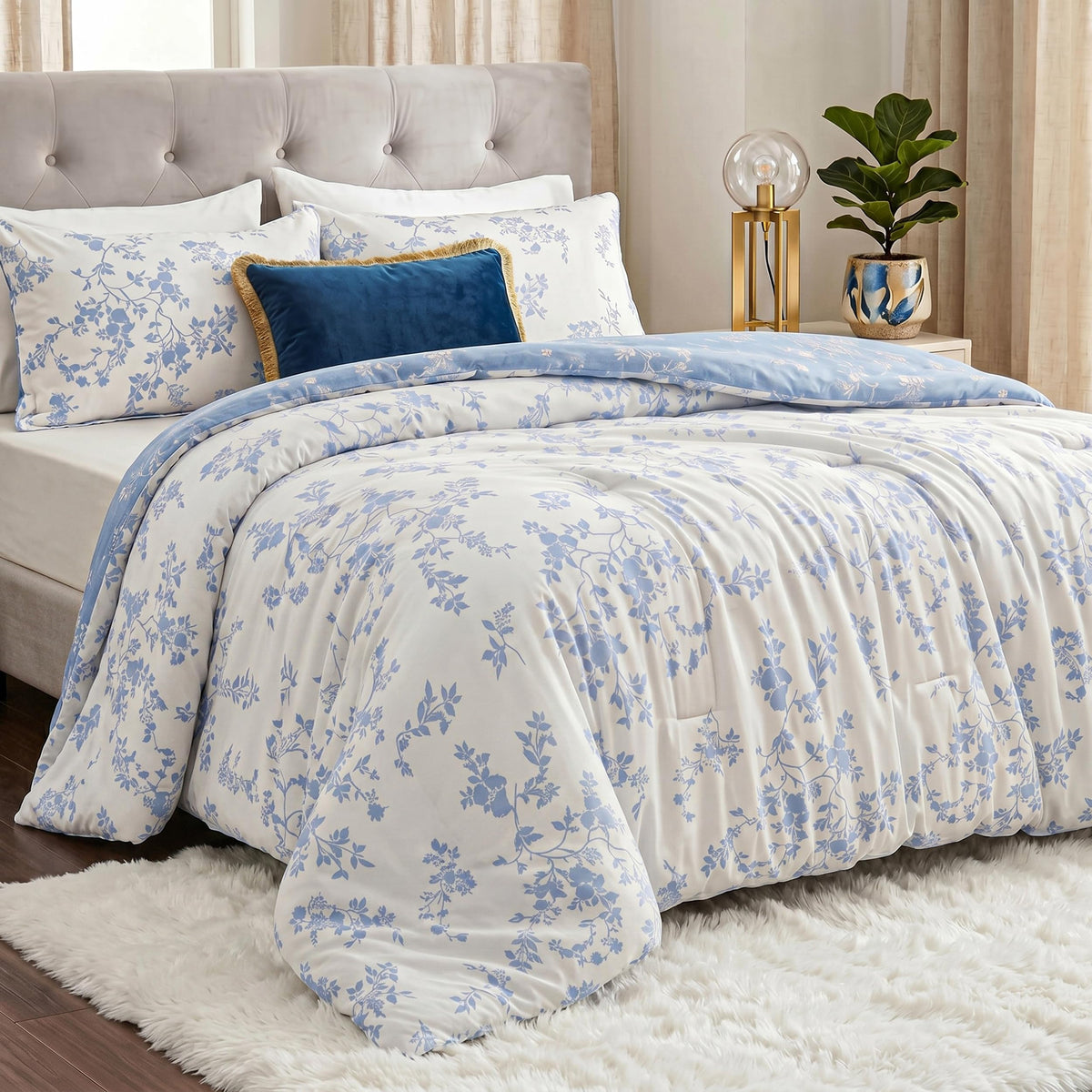 Jump and Tack Printed Comforter Set